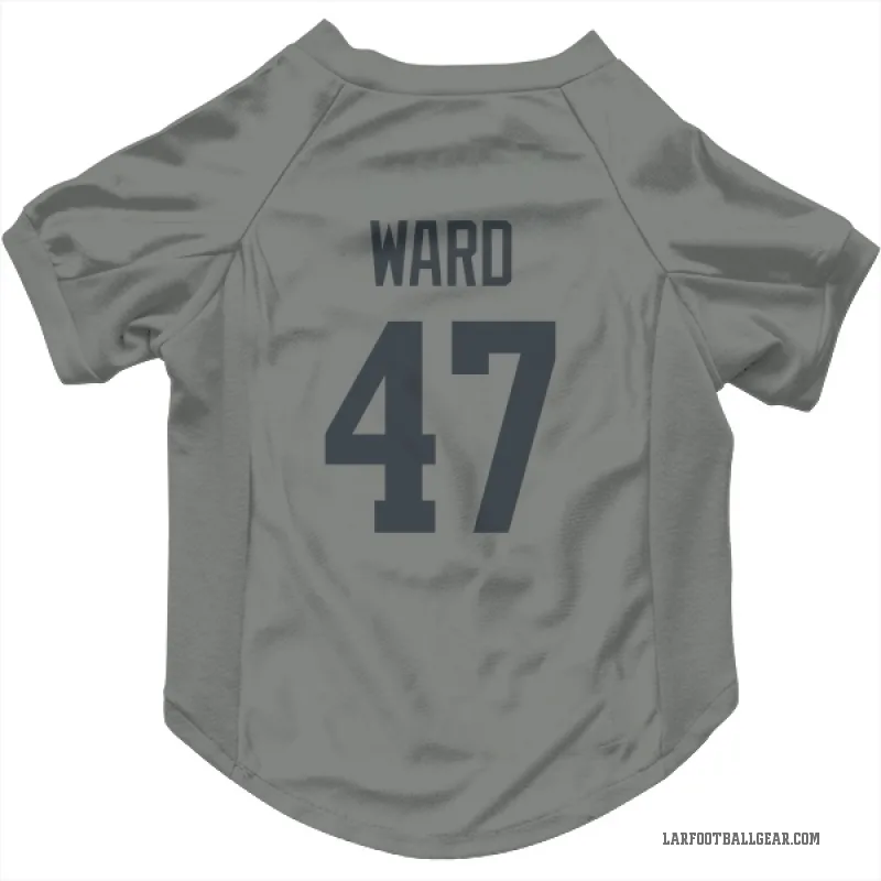 Alex Ward Gray Los Angeles Rams Cat & Dog Pet Jersey