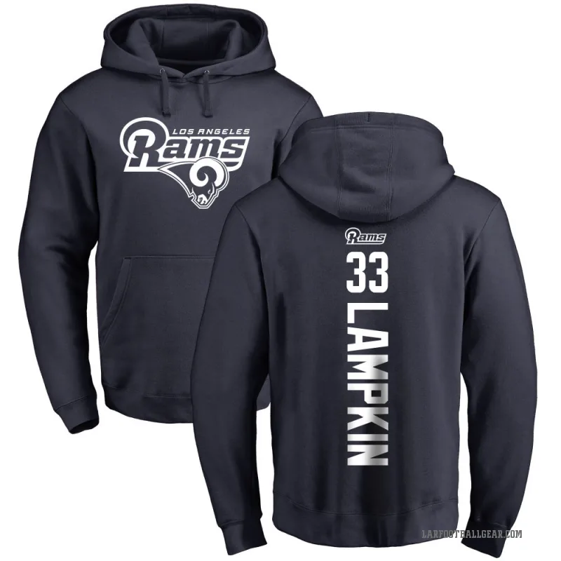 Cam Lampkin Men's Navy Los Angeles Rams Pro Line Backer Pullover Hoodie