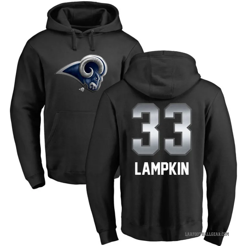 Cam Lampkin Youth Black Los Angeles Rams Midnight Mascot Pullover Hoodie