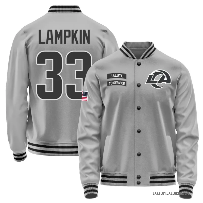 Cam Lampkin Youth Gray Los Angeles Rams Salute to Service Performance Jacket