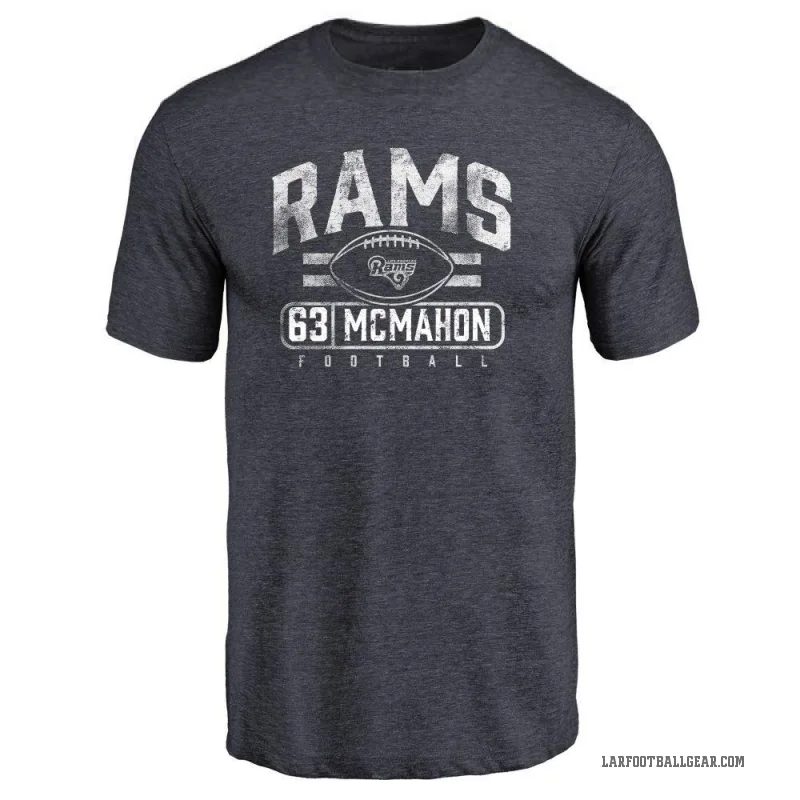 Dylan McMahon Men's Navy Los Angeles Rams Flanker T-Shirt -
