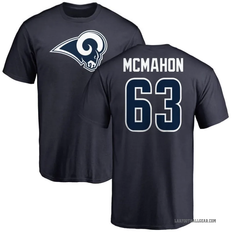 Dylan McMahon Men's Navy Los Angeles Rams Logo T-Shirt -