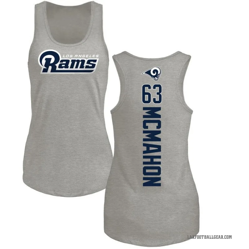 Dylan McMahon Women's Ash Los Angeles Rams Backer Tank Top -