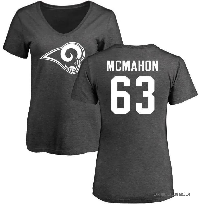 Dylan McMahon Women's Ash Los Angeles Rams One Color T-Shirt -