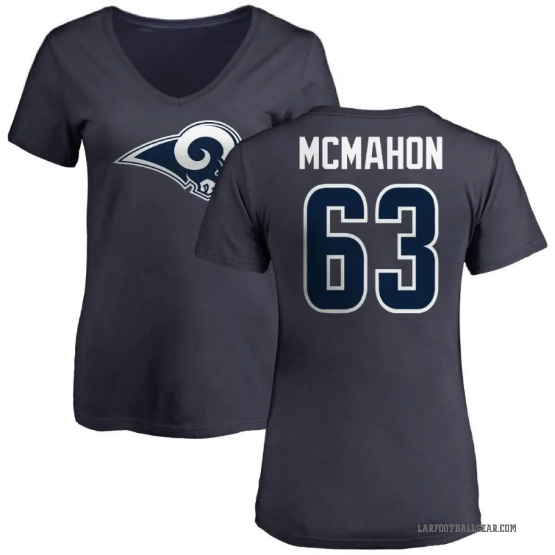 Dylan McMahon Women's Navy Los Angeles Rams Logo Slim Fit T-Shirt -