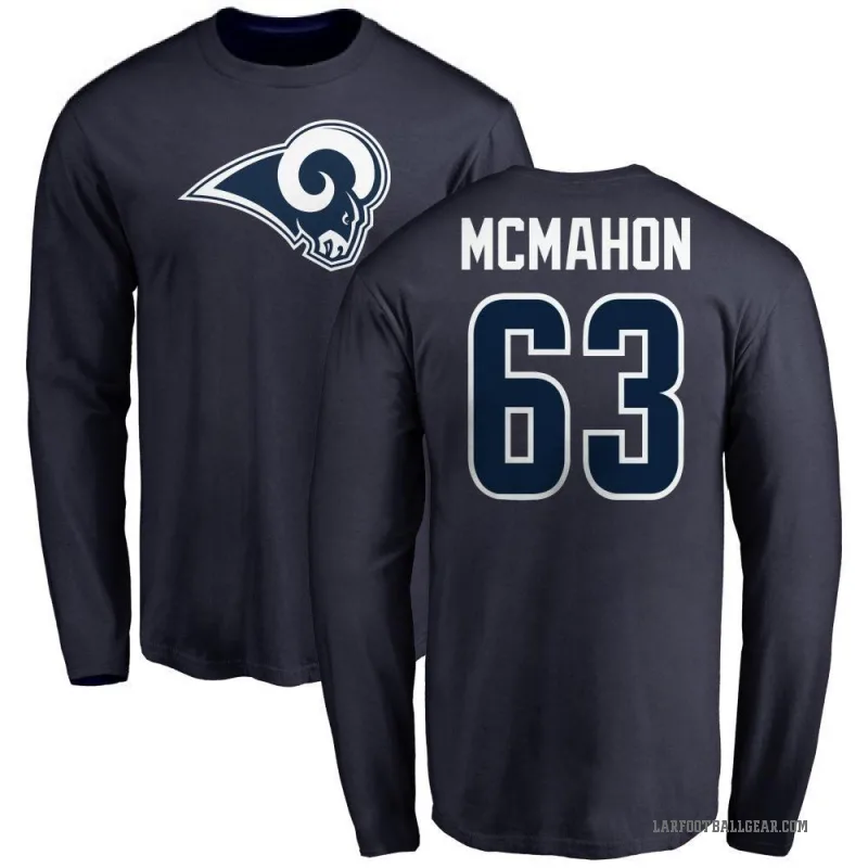 Dylan McMahon Youth Navy Los Angeles Rams Logo Long Sleeve T-Shirt -