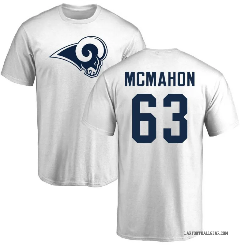 Dylan McMahon Youth White Los Angeles Rams Logo T-Shirt -