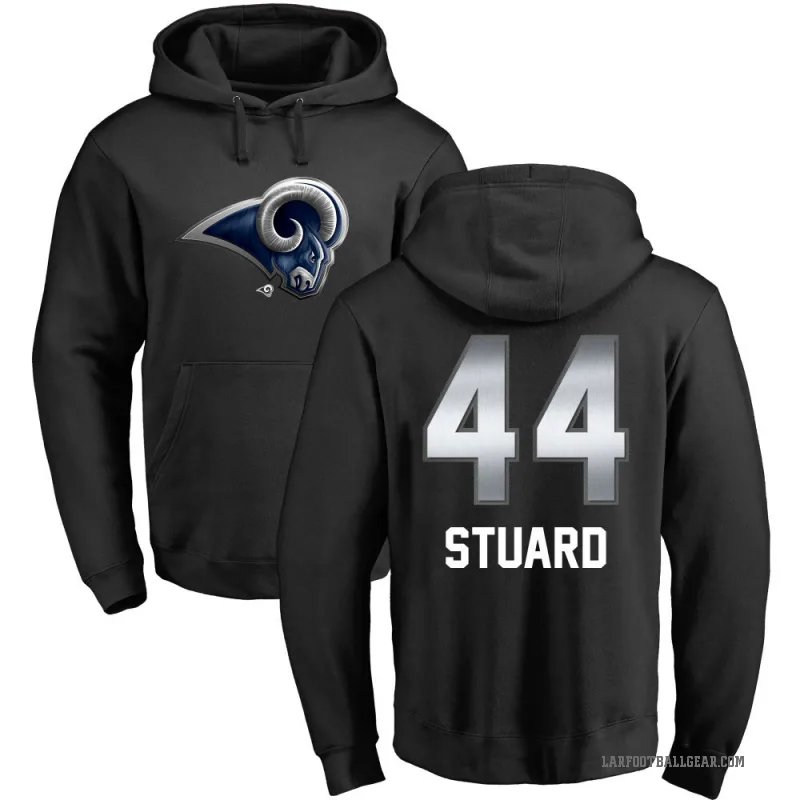 Grant Stuard Youth Black Los Angeles Rams Midnight Mascot Pullover Hoodie
