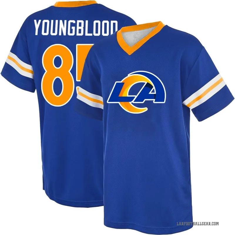 Jack Youngblood Men's Royal Los Angeles Rams Game Day V-Neck T-Shirt