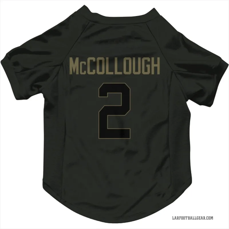 Jaylen McCollough Black Los Angeles Rams Service Cat & Dog Pet Jersey