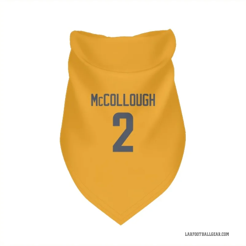 Jaylen McCollough Gold Los Angeles Rams Cat & Dog Pet Bandana