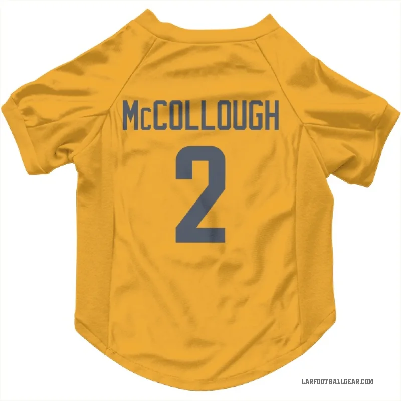 Jaylen McCollough Gold Los Angeles Rams Cat & Dog Pet Jersey