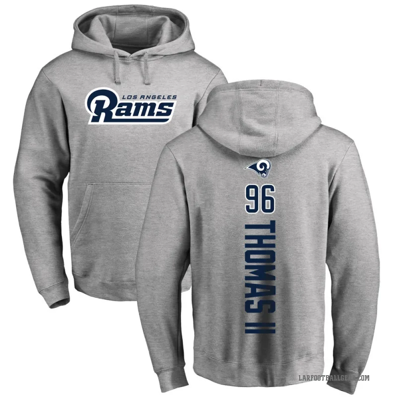 Keir Thomas II Youth Los Angeles Rams Pro Line Ash Backer Pullover Hoodie