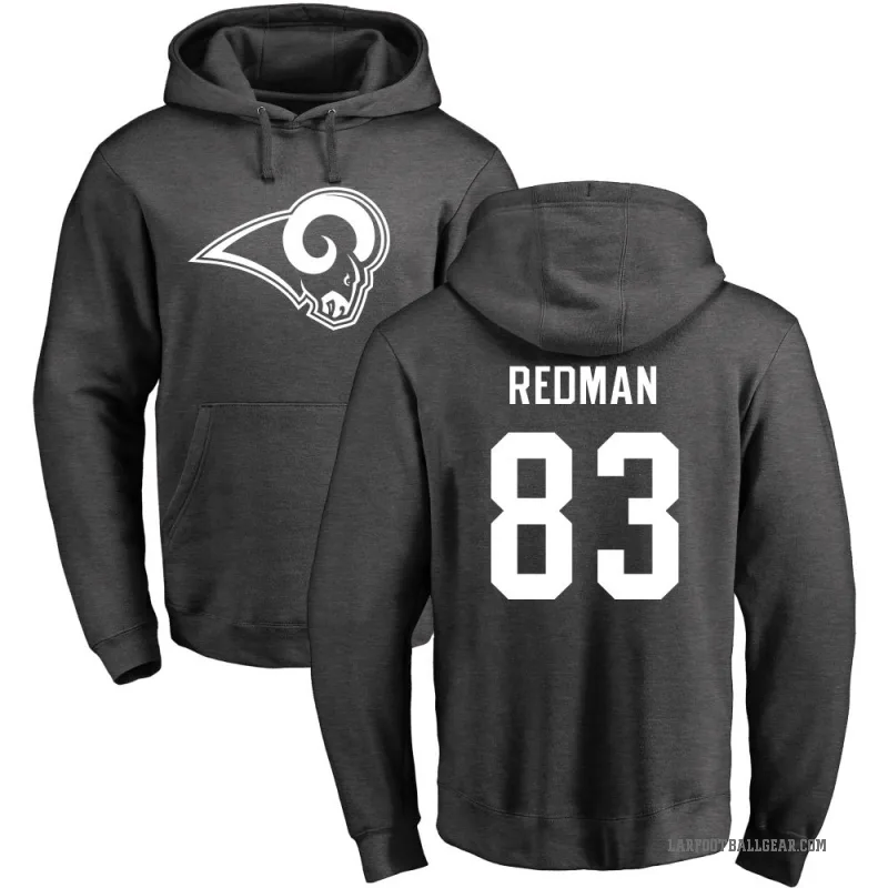 Mark Redman Men's Red Los Angeles Rams Pro Line by Branded Ash One Color Pullover Hoodie