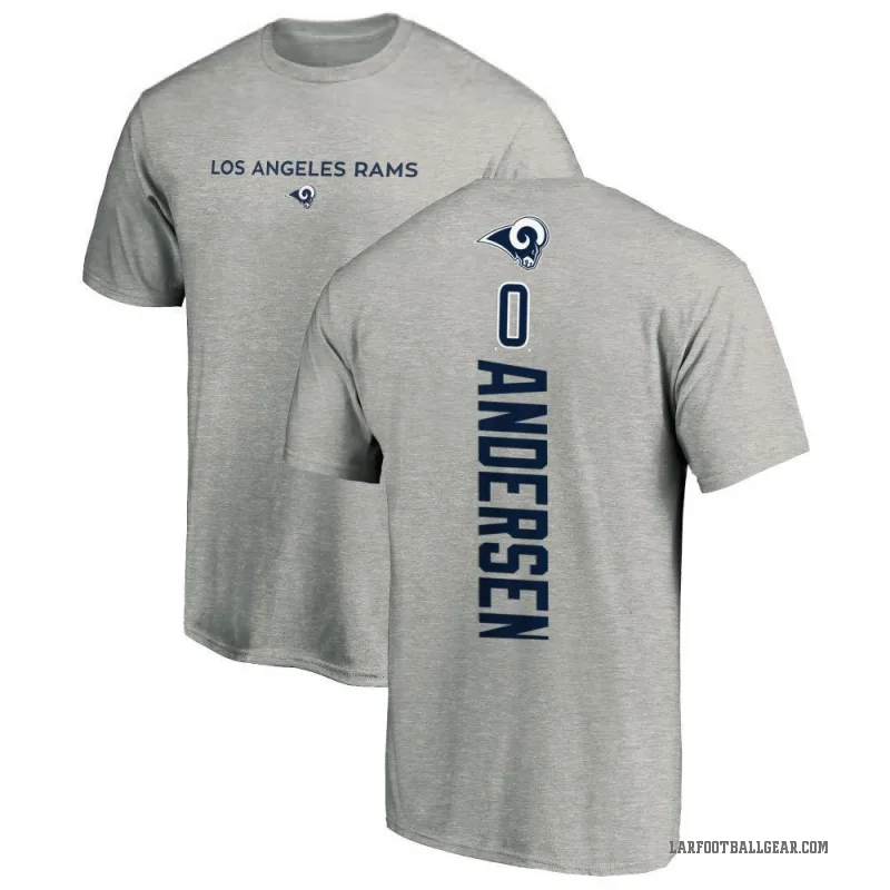 Nick Andersen Men's Ash Los Angeles Rams Backer T-Shirt -