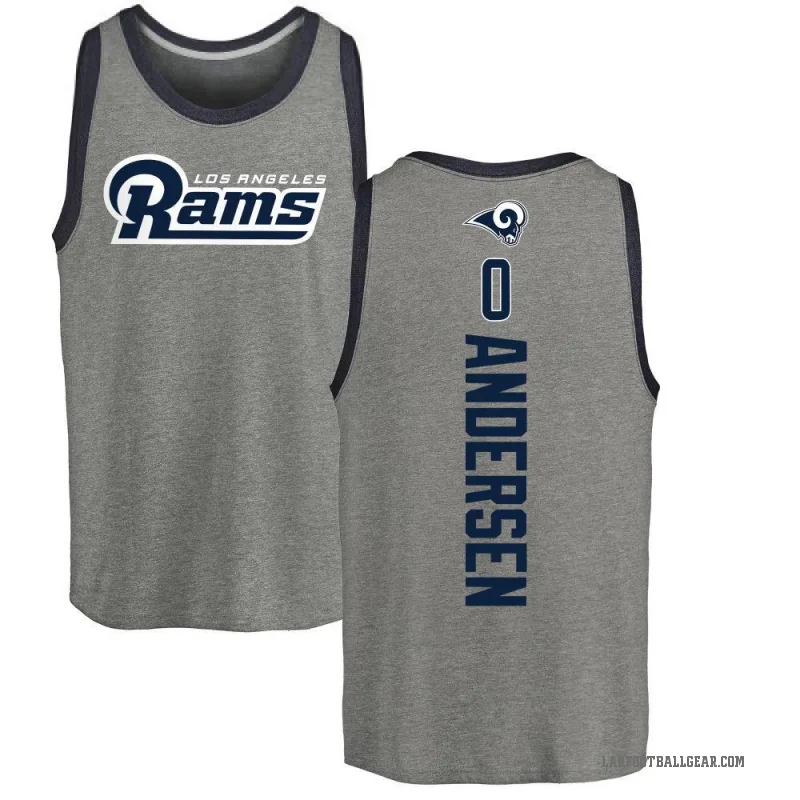 Nick Andersen Men's Ash Los Angeles Rams Backer Tank Top -