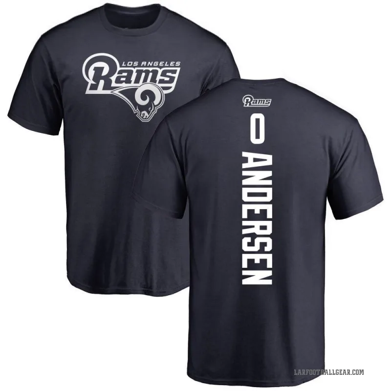Nick Andersen Men's Navy Los Angeles Rams Backer T-Shirt -