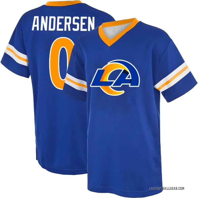 Nick Andersen Men's Royal Los Angeles Rams Game Day V-Neck T-Shirt