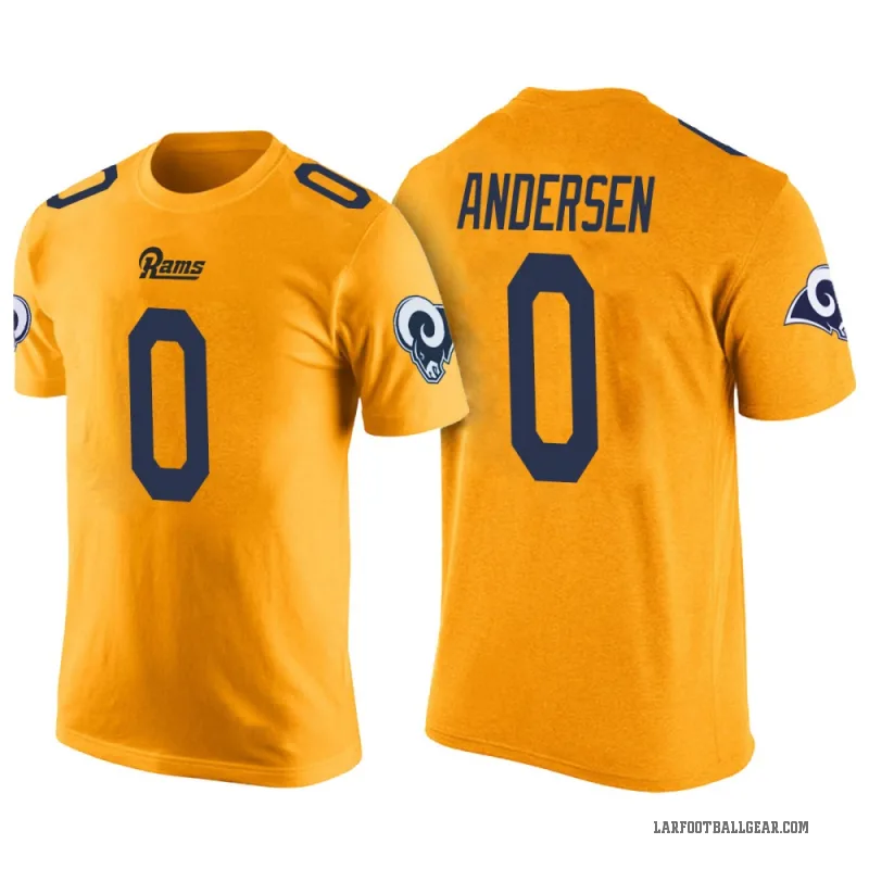 Nick Andersen Youth Yellow Los Angeles Rams Color Rush T-Shirt